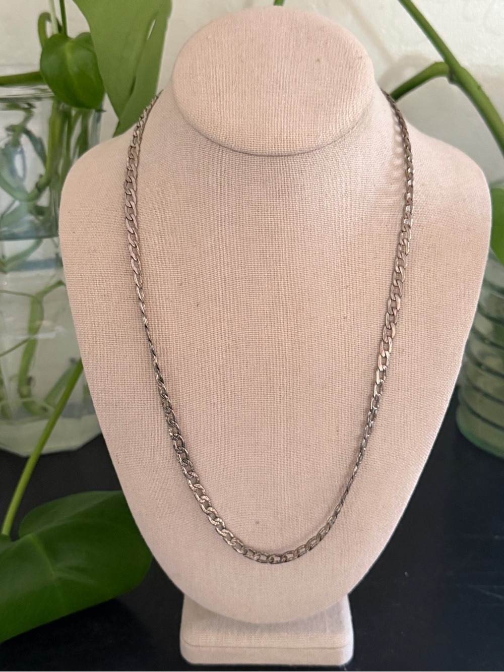 Vintage Figaro Sterling Silver 925 Chain Necklace